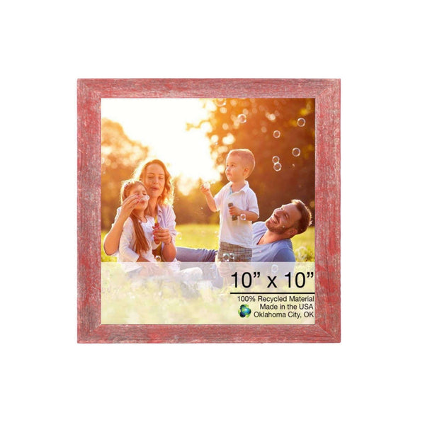 10? x 10?  Rustic Farmhouse Red Wood Frame