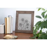 22" x 28" Rustic Farmhouse Brown Wood Frame