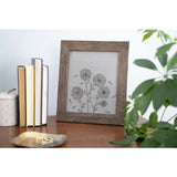 22" x 28" Rustic Farmhouse Brown Wood Frame
