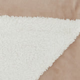 Boho Blush Pink Fleece and Sherpa Accent Throw