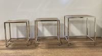 Set of 3 Modern Rustic Nesting Tables