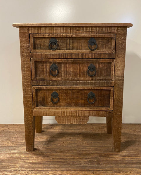 Vintage Rustic Farmhouse Three Drawer Dresser