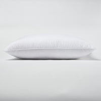 Set of 2 Lux Sateen Down Alternative Queen Size Medium Pillows