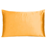 Apricot Dreamy Set of 2 Silky Satin King Pillowcases