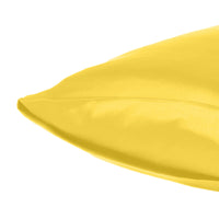 Lemon Dreamy Set of 2 Silky Satin King Pillowcases