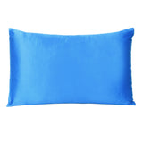 Blue Dreamy Set of 2 Silky Satin Standard Pillowcases