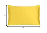 Lemon Dreamy Set of 2 Silky Satin Standard Pillowcases