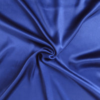 Navy Blue Dreamy Set of 2 Silky Satin Standard Pillowcases