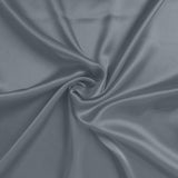 Dark Gray Dreamy Set of 2 Silky Satin Standard Pillowcases