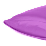 Purple Merlot Dreamy Set of 2 Silky Satin Standard Pillowcases