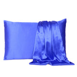 Royal Blue Dreamy Set of 2 Silky Satin Queen Pillowcases