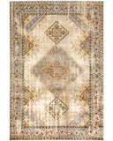 4? x 6? Gray and Beige Aztec Pattern Area Rug