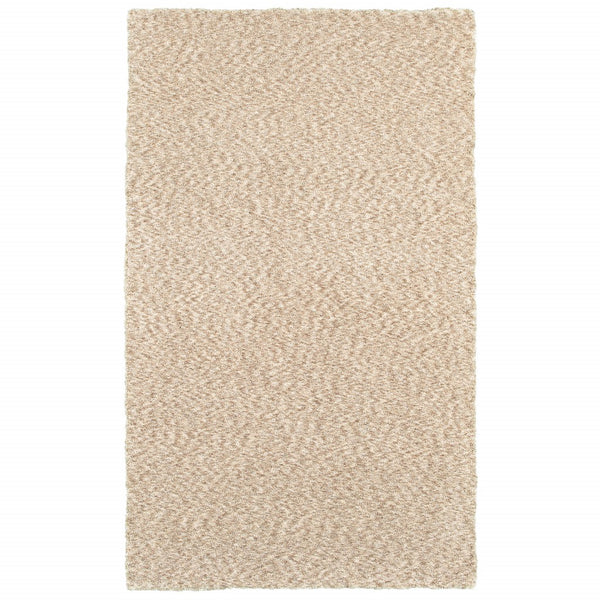 3? x 5? Modern Soft Tan Indoor Area Rug