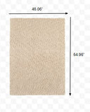 3? x 5? Modern Soft Tan Indoor Area Rug