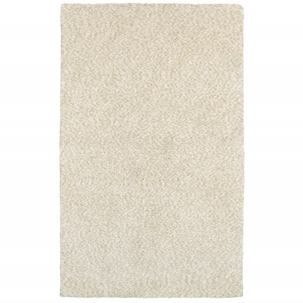 3? x 5? Modern Shag Ivory Indoor Area Rug