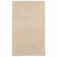 5? x 7? Modern Soft Tan Indoor Area Rug