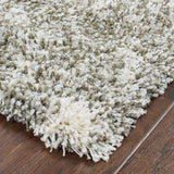10? x 13? Gray and Ivory Distressed Abstract Area Rug