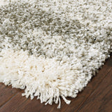 10? x 13? Gray and Ivory Geometric Pattern Area Rug