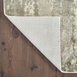3? x 10? Gray and Ivory Abstract Splash Indoor Runner Rug