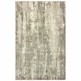 6? x 9? Gray and Ivory Abstract Splash Indoor Area Rug