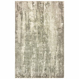 9? x 12? Gray and Ivory Abstract Splash Indoor Area Rug