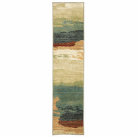 2? x 8? Modern Abstract  Indoor Runner Rug