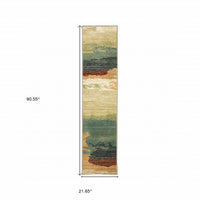 2? x 8? Modern Abstract  Indoor Runner Rug