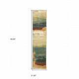 2? x 8? Modern Abstract  Indoor Runner Rug