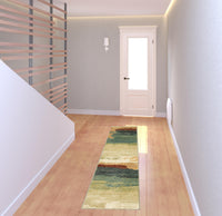 2? x 8? Modern Abstract  Indoor Runner Rug