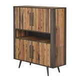 Modern Rustic Double Decker Accent Cabinet