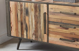 79" Modern Rustic Natural TV Media Cabinet