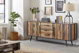 79" Modern Rustic Natural TV Media Cabinet