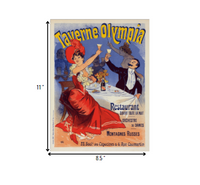 20" x 28" Taverne Olympia French Restaraunt Wall Art Print