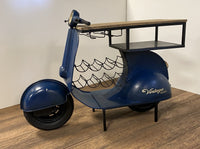 Vintage Blue Scooter Bar Cart