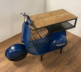 Vintage Blue Scooter Bar Cart