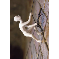 Unique Climbing Man Wall Art in White