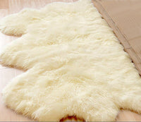 3' x 5' Trio Natural Sheepskin Area Rug