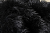 3' x 5' Black Natural Sheepskin Area Rug