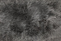 3' x 5' Gray Natural Sheepskin Area Rug