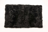 3' x 5' Black Natural Rectangular Sheepskin Area Rug