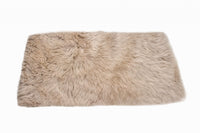 3' x 5' Taupe Natural Rectangular Sheepskin Area Rug