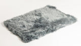 2' x 5' Gray Natural Rectangular Sheepskin Area Rug