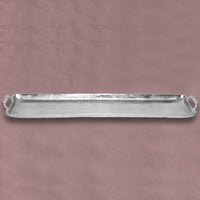 Silver Polished Long Serving Tray