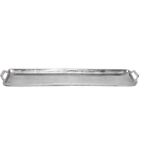 Silver Polished Long Serving Tray