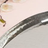 Floral Handle Hammered Tray