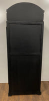 Vintage Black Wooden Phone Booth Bar Cabinet