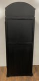 Vintage Black Wooden Phone Booth Bar Cabinet