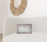 Set of Two Blush Natural Sheepskin Lumbar Pillows
