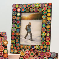 4" x 6" Colorful Cotton Hoop Photo Frame