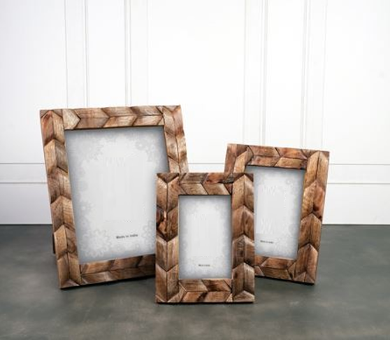 8" x 10" Brown Distressed Wooden Photo Frame